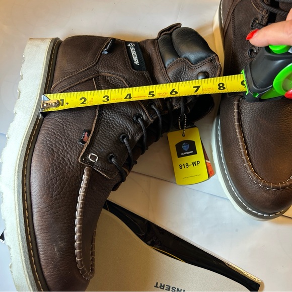 SUREWAY Mens 8" Heavy Duty Waterproof Work Boots for Men Composite 819-WP Size14 - Picture 6 of 12